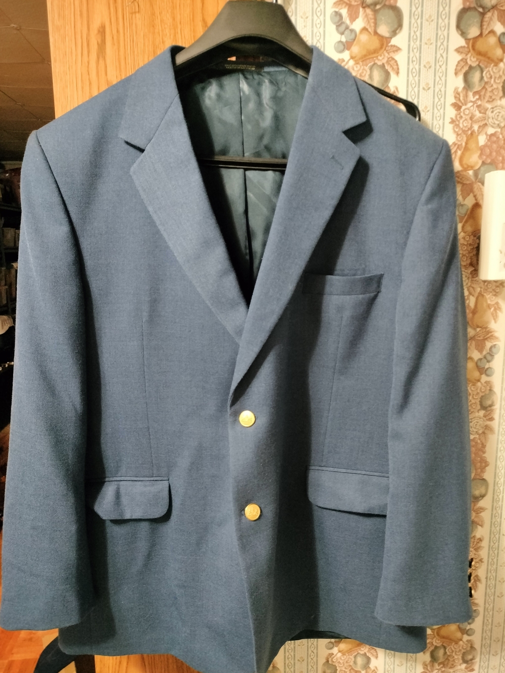 Men's Blue Blazer with Gold Buttons